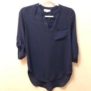 Navy blue top